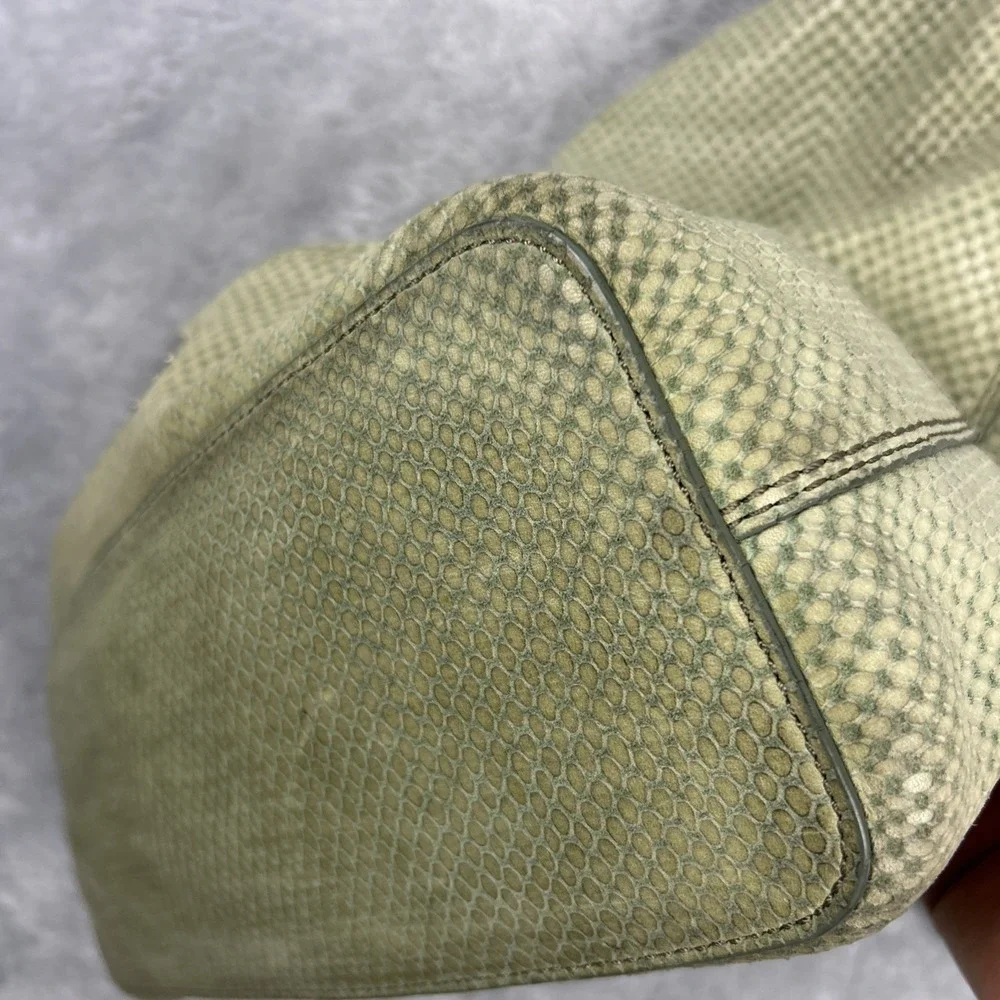 FOSSIL  Marlow Green Leather Snake‎ Embossed Hobo Shoulder Purse